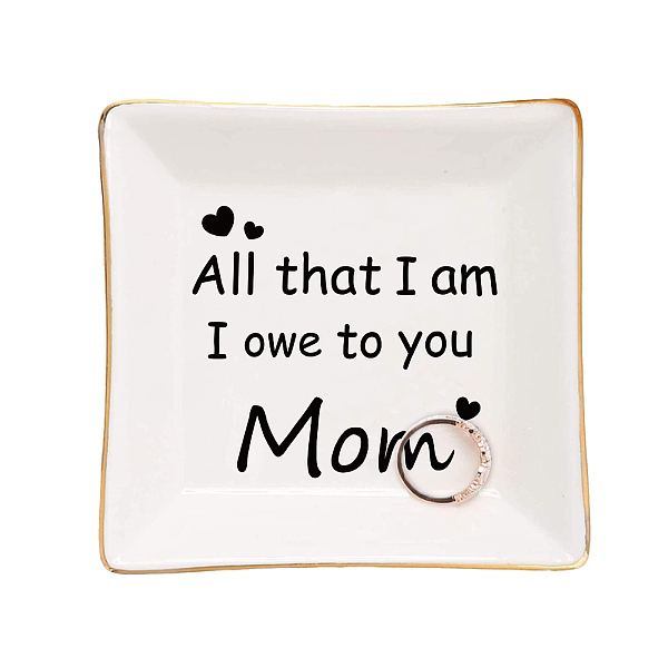PandaHall Porcelain Square Ring Holder, Jewelry Tray, for Holding Small Jewelries, Rings, Necklaces, Earrings, Bracelets, Trinket, for Women...
PandaHall Porcelain Square Ring Holder, Jewelry Tray, for Holding Small Jewelries, Rings, Necklaces, Earrings, Bracelets, Trinket, for Women...