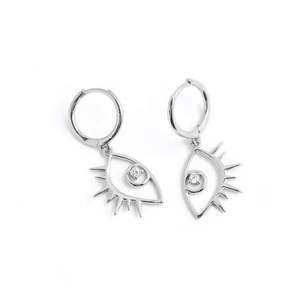 PandaHall Fashionable S925 Silver Eyelash Eye Earrings for Daily Dating Wear Sterling Silver Eye
PandaHall Fashionable S925 Silver Eyelash Eye Earrings for Daily Dating Wear Sterling Silver Eye