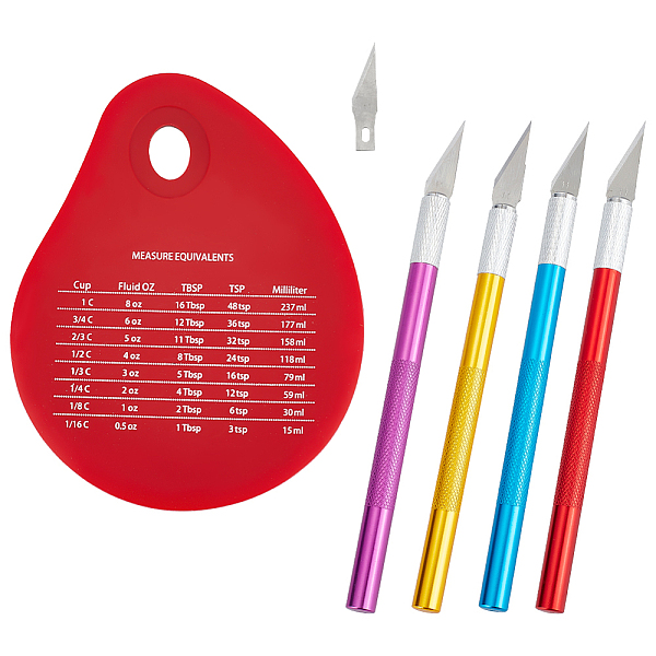 PandaHall UNICRAFTALE 4 Sets Clay Craft Tool Kit Clay Scraper with Graduated Measure Silicone Scraper with 20pcs Blade Equivalent Silicone..., Multicolor
PandaHall UNICRAFTALE 4 Sets Clay Craft Tool Kit Clay Scraper with Graduated Measure Silicone Scraper with 20pcs Blade Equivalent Silicone..., Multicolor