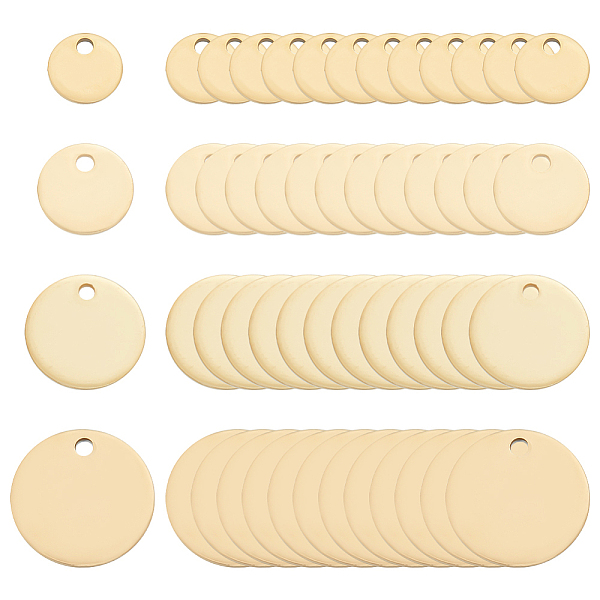PandaHall BENECREAT 120Pcs 4 Style 201 Stainless Steel Laser Cut Charms, Blank Stamping Tag, Flat Round, Golden, 6~12x1mm, Hole: 1.2~1.4mm...
PandaHall BENECREAT 120Pcs 4 Style 201 Stainless Steel Laser Cut Charms, Blank Stamping Tag, Flat Round, Golden, 6~12x1mm, Hole: 1.2~1.4mm...
