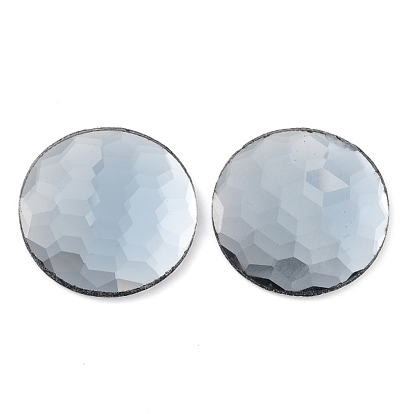 PandaHall Glass Cabochons, Flat Back & Back Plated, Faceted, Flat Round, Light Steel Blue, 32x30x4~4.5mm Glass Flat Round
PandaHall Glass Cabochons, Flat Back & Back Plated, Faceted, Flat Round, Light Steel Blue, 32x30x4~4.5mm Glass Flat Round
