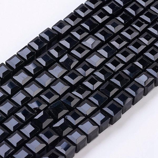 PandaHall Glass Bead Strands, Faceted, Cube, Black, 5~6x5~6x5~6mm, Hole: 1mm, 95~100pcs/strand, 54~57cm Glass Cube Black
PandaHall Glass Bead Strands, Faceted, Cube, Black, 5~6x5~6x5~6mm, Hole: 1mm, 95~100pcs/strand, 54~57cm Glass Cube Black