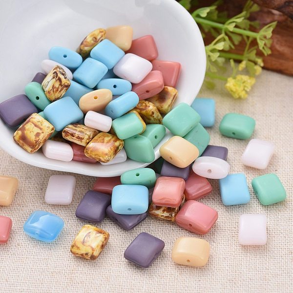 PandaHall Czech Glass Beads, Rectangle, Mixed Color, 11x8x5~5.5mm, Hole: 0.9mm, about 117pcs~123pcs/bag Czech Glass Rectangle Multicolor
PandaHall Czech Glass Beads, Rectangle, Mixed Color, 11x8x5~5.5mm, Hole: 0.9mm, about 117pcs~123pcs/bag Czech Glass Rectangle Multicolor