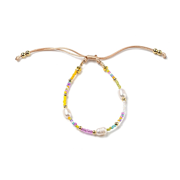 PandaHall Adjustable Miyuki Glass Seed & Natural Pearl Braided Beaded Bracelets, Nylon Cord Adjustable Bracelet, Colorful, Inner Diameter...
PandaHall Adjustable Miyuki Glass Seed & Natural Pearl Braided Beaded Bracelets, Nylon Cord Adjustable Bracelet, Colorful, Inner Diameter...