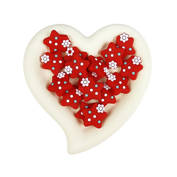PandaHall Star Food Grade Eco-Friendly Silicone Beads, Chewing Beads For Teethers, DIY Nursing Necklaces Making, FireBrick, 27x27mm Silicone..., Red
PandaHall Star Food Grade Eco-Friendly Silicone Beads, Chewing Beads For Teethers, DIY Nursing Necklaces Making, FireBrick, 27x27mm Silicone..., Red