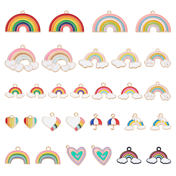 PandaHall 60Pcs 15 Style Rack Plating Alloy Enamel Pendants, Light Gold, Cadmium Free & Nickel Free & Lead Free, Rainbow, Mixed Color..., Multicolor
PandaHall 60Pcs 15 Style Rack Plating Alloy Enamel Pendants, Light Gold, Cadmium Free & Nickel Free & Lead Free, Rainbow, Mixed Color..., Multicolor