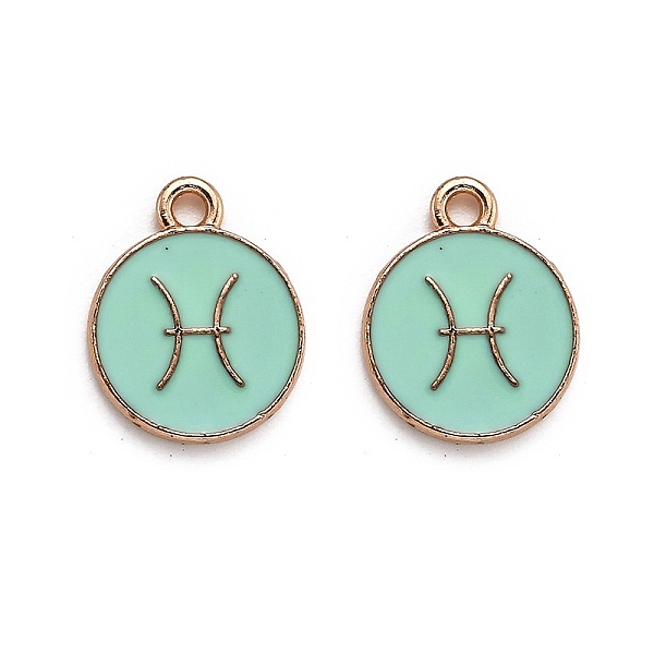 PandaHall Alloy Enamel Pendants, Flat Round with Constellation/Zodiac Sign, Pisces, 22x18x2mm, Hole: 1.5mm Alloy+Enamel Pisces Green
PandaHall Alloy Enamel Pendants, Flat Round with Constellation/Zodiac Sign, Pisces, 22x18x2mm, Hole: 1.5mm Alloy+Enamel Pisces Green