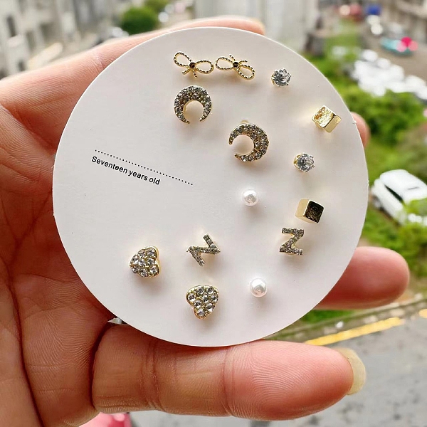 PandaHall Exquisite 925 Sterling Silver Stud Earrings Sets for Girls Women, Mixed Shape, Golden, Package Size: 75x75mm Sterling Silver Mixed...
PandaHall Exquisite 925 Sterling Silver Stud Earrings Sets for Girls Women, Mixed Shape, Golden, Package Size: 75x75mm Sterling Silver Mixed...