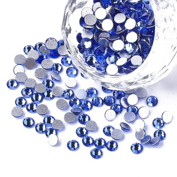 PandaHall Glass Rhinestone Flat Back Cabochons, Back Plated, Faceted, Half Round, Sapphire, SS8, 2.3~2.4x1mm, about 1440pcs/bag Glass..., Blue
PandaHall Glass Rhinestone Flat Back Cabochons, Back Plated, Faceted, Half Round, Sapphire, SS8, 2.3~2.4x1mm, about 1440pcs/bag Glass..., Blue