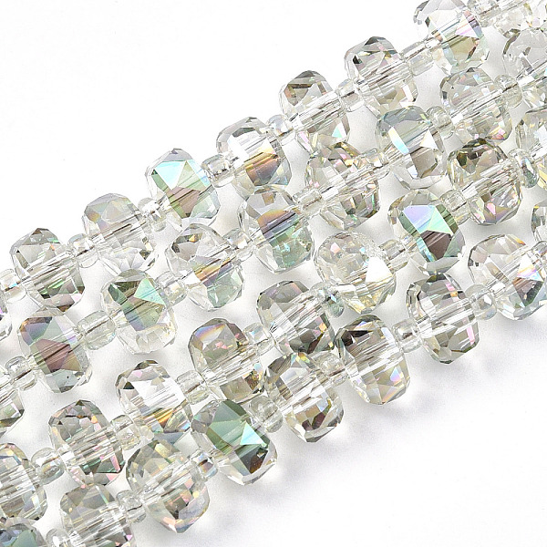PandaHall Transparent Glass Beads Strands, Faceted, AB Colors Plated, Rondelle, Honeydew, 7.5x5mm, Hole: 1.2mm, about 80pcs/strand, 22.24..., Green
PandaHall Transparent Glass Beads Strands, Faceted, AB Colors Plated, Rondelle, Honeydew, 7.5x5mm, Hole: 1.2mm, about 80pcs/strand, 22.24..., Green