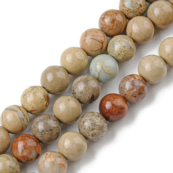 PandaHall Natural Aqua Terra Jasper Beads Strands, Round, 4mm, Hole: 1mm, about 100pcs/strand, 15.7 inch(40cm) Aqua Terra Jasper Round
PandaHall Natural Aqua Terra Jasper Beads Strands, Round, 4mm, Hole: 1mm, about 100pcs/strand, 15.7 inch(40cm) Aqua Terra Jasper Round
