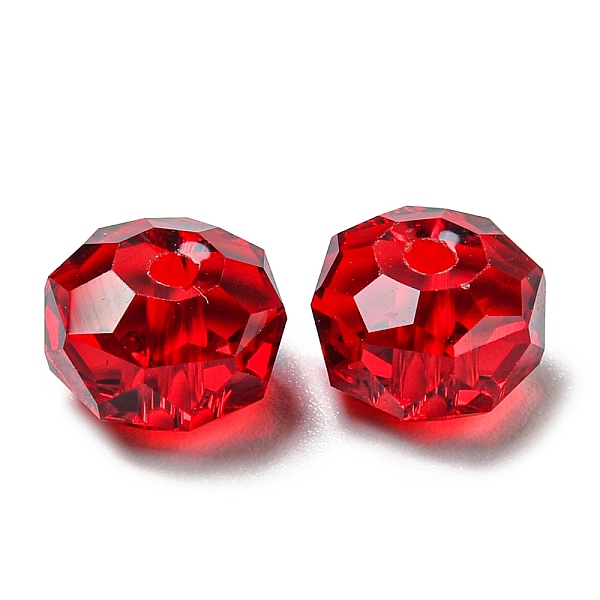 PandaHall Transparent Glass Beads, Faceted, Rondelle, Garnet, 8x5mm, Hole: 1.2mm Glass Rondelle Red
PandaHall Transparent Glass Beads, Faceted, Rondelle, Garnet, 8x5mm, Hole: 1.2mm Glass Rondelle Red