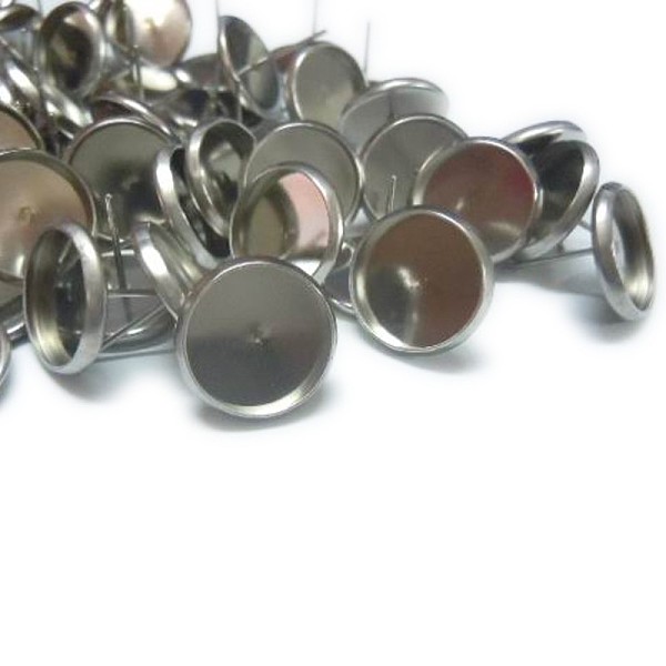 PandaHall 304 Stainless Steel Flat Round Stud Earring Settings, Earring Posts, Stainless Steel Color, Tray: 8mm, 10mm, Pin: 1mm 304...
PandaHall 304 Stainless Steel Flat Round Stud Earring Settings, Earring Posts, Stainless Steel Color, Tray: 8mm, 10mm, Pin: 1mm 304...