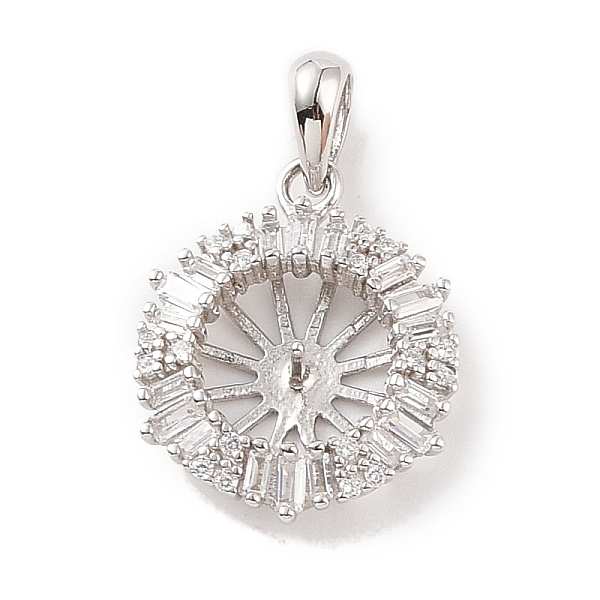 PandaHall 925 Sterling Silver Peg Bail Pendants, with Cubic Zirconia, Hollow Clover Charm, for Half Drilled Beads, Real Platinum Plated...
PandaHall 925 Sterling Silver Peg Bail Pendants, with Cubic Zirconia, Hollow Clover Charm, for Half Drilled Beads, Real Platinum Plated...