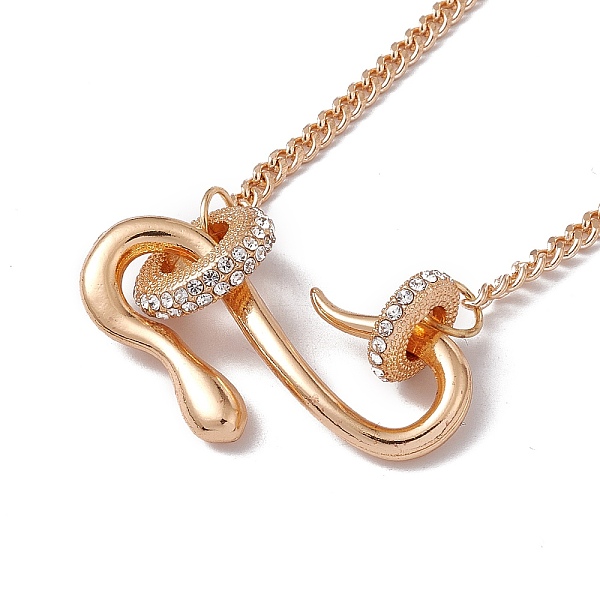 PandaHall Crystal Rhinestone Snake Pendant Necklace with Alloy Curb Chains for Women, Light Gold, 20.67 inch(52.5cm) Rhinestone
PandaHall Crystal Rhinestone Snake Pendant Necklace with Alloy Curb Chains for Women, Light Gold, 20.67 inch(52.5cm) Rhinestone