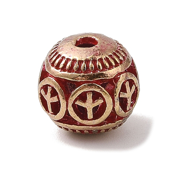 PandaHall Alloy Beads, Cadmium Free & Nickel Free & Lead Free, Hollow Round with Peace Sign, Golden, 11x10mm, Hole: 1.8mm Alloy Round
PandaHall Alloy Beads, Cadmium Free & Nickel Free & Lead Free, Hollow Round with Peace Sign, Golden, 11x10mm, Hole: 1.8mm Alloy Round