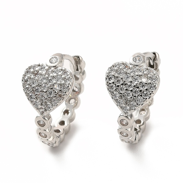 PandaHall Clear Cubic Zirconia Heart Hoop Earrings, Long-Lasting Plated Brass Hinged Earrings for Women, Cadmium Free & Lead Free, Real...
PandaHall Clear Cubic Zirconia Heart Hoop Earrings, Long-Lasting Plated Brass Hinged Earrings for Women, Cadmium Free & Lead Free, Real...