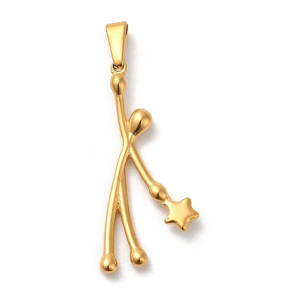 PandaHall Vacuum Plating 304 Stainless Steel Pendants, Long-Lasting Plated, Human with Star Charm, Golden, 30.5x14.5x3mm, Hole: 7.3x3.2mm...
PandaHall Vacuum Plating 304 Stainless Steel Pendants, Long-Lasting Plated, Human with Star Charm, Golden, 30.5x14.5x3mm, Hole: 7.3x3.2mm...