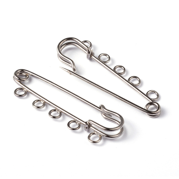 PandaHall Iron Kilt Pins, Platinum Color, about 16mm wide, 50mm long, hole: 3mm Iron
PandaHall Iron Kilt Pins, Platinum Color, about 16mm wide, 50mm long, hole: 3mm Iron