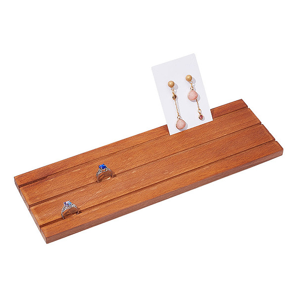 PandaHall 3-Slot Wood Earring Display Stand, Earring Card Display Holder 3mm Grid Ruler Rack Organizer for Rings, Earring Display Cards and..., Brown
PandaHall 3-Slot Wood Earring Display Stand, Earring Card Display Holder 3mm Grid Ruler Rack Organizer for Rings, Earring Display Cards and..., Brown