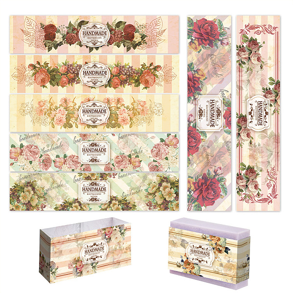 PandaHall PH 90pcs Retro Wrap Paper Tape, 9 Style Vintage Band Label Flower Paper Tag Wrapper Sleeves Covers Vertical Tags for Handmade..., Multicolor
PandaHall PH 90pcs Retro Wrap Paper Tape, 9 Style Vintage Band Label Flower Paper Tag Wrapper Sleeves Covers Vertical Tags for Handmade..., Multicolor