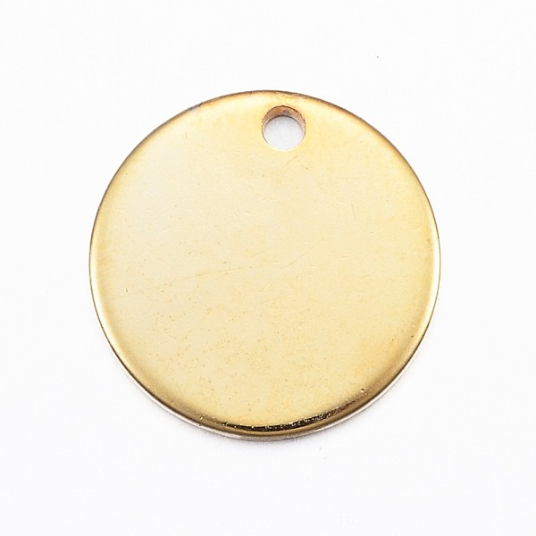 PandaHall 304 Stainless Steel Charms, Flat Round, Stamping Blank Tag, Golden, 13x1mm, Hole: 1mm 304 Stainless Steel Flat Round
PandaHall 304 Stainless Steel Charms, Flat Round, Stamping Blank Tag, Golden, 13x1mm, Hole: 1mm 304 Stainless Steel Flat Round