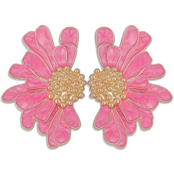 PandaHall Vintage Flower Stud Earrings for Women, Alloy Enamel Half Flower Stud Earrings, Summer Earrings Boho Beach Floral Stud Earrings..., Pink
PandaHall Vintage Flower Stud Earrings for Women, Alloy Enamel Half Flower Stud Earrings, Summer Earrings Boho Beach Floral Stud Earrings..., Pink