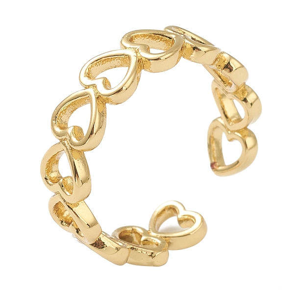 PandaHall Brass Cuff Rings, Open Rings, Long-Lasting Plated, Hollow Heart, Mixed Color, US Size 6 3/4(17.1mm) Brass
PandaHall Brass Cuff Rings, Open Rings, Long-Lasting Plated, Hollow Heart, Mixed Color, US Size 6 3/4(17.1mm) Brass