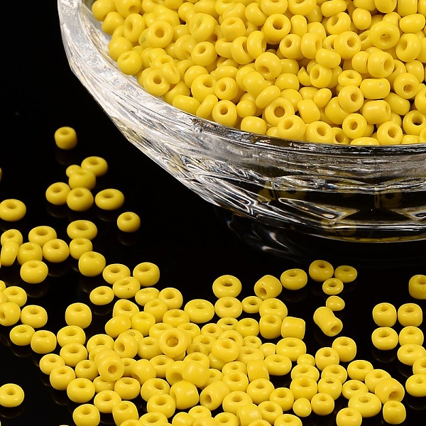 PandaHall Glass Seed Beads, Opaque Colours Seed, Small Craft Beads for DIY Jewelry Making, Round, Yellow, 3mm, Hole:1mm, about...
PandaHall Glass Seed Beads, Opaque Colours Seed, Small Craft Beads for DIY Jewelry Making, Round, Yellow, 3mm, Hole:1mm, about...