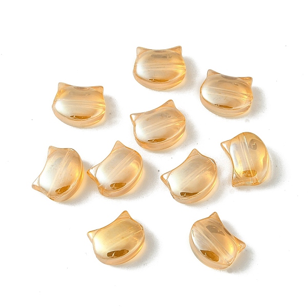 PandaHall Electroplate Glass Beads, Pearl Luster Plated, Cat Shape, Sandy Brown, 8x10x5mm, Hole: 1.2mm Glass Cat Shape
PandaHall Electroplate Glass Beads, Pearl Luster Plated, Cat Shape, Sandy Brown, 8x10x5mm, Hole: 1.2mm Glass Cat Shape