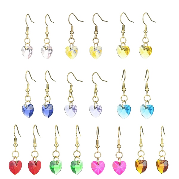 PandaHall 10 Pair 10 Color Glass Heart Dangle Earrings, Golden 304 Stainless Steel Drop Earrings, Mixed Color, 33x10mm, 1 Pair/color Glass..., Multicolor
PandaHall 10 Pair 10 Color Glass Heart Dangle Earrings, Golden 304 Stainless Steel Drop Earrings, Mixed Color, 33x10mm, 1 Pair/color Glass..., Multicolor