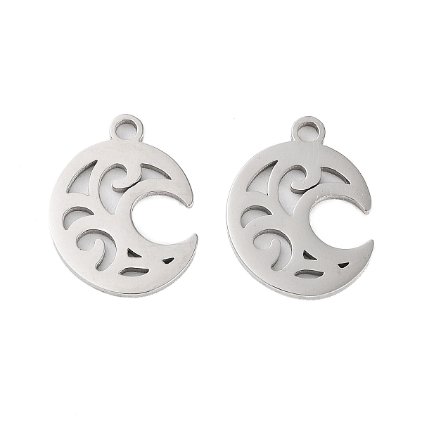 PandaHall 316 Surgical Stainless Steel Pendants, Laser Cut, Moon Charm, Stainless Steel Color, 15.5x12x1.5mm, Hole: 1.5mm 316 Surgical...
PandaHall 316 Surgical Stainless Steel Pendants, Laser Cut, Moon Charm, Stainless Steel Color, 15.5x12x1.5mm, Hole: 1.5mm 316 Surgical...