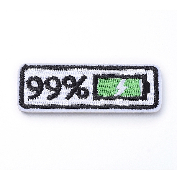 PandaHall Computerized Embroidery Cloth Iron on/Sew on Patches, Costume Accessories, Appliques, Full Battery Icon, Green, 21x61x1.5mm Cloth...
PandaHall Computerized Embroidery Cloth Iron on/Sew on Patches, Costume Accessories, Appliques, Full Battery Icon, Green, 21x61x1.5mm Cloth...