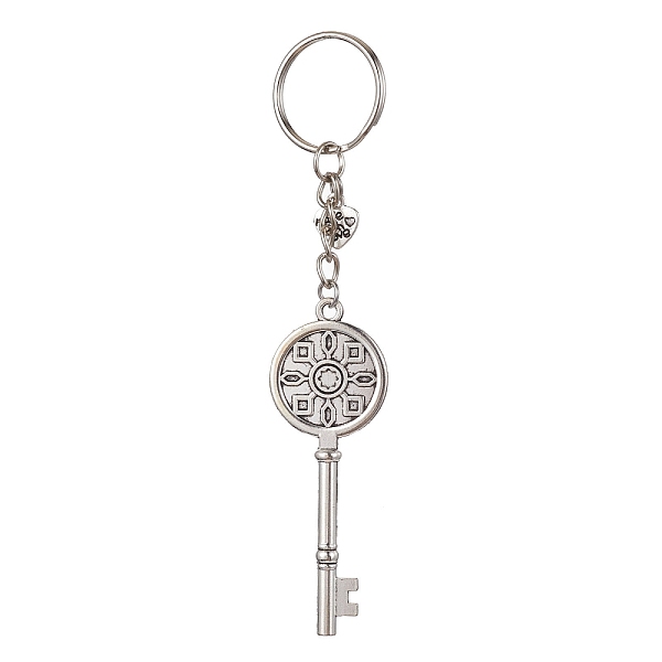 PandaHall Iron Split Keychains, with Alloy Pendants, Key & Heart, Antique Silver, 12.6cm Alloy Key
PandaHall Iron Split Keychains, with Alloy Pendants, Key & Heart, Antique Silver, 12.6cm Alloy Key