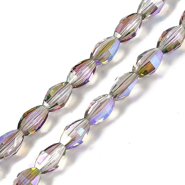 PandaHall Electroplate Glass Beads Strands, Half Plated, Faceted, Oval, Thistle, 9.5x5.5mm, Hole: 1.2mm, about 60pcs/strand, 22.05''(56cm)..., Purple
PandaHall Electroplate Glass Beads Strands, Half Plated, Faceted, Oval, Thistle, 9.5x5.5mm, Hole: 1.2mm, about 60pcs/strand, 22.05''(56cm)..., Purple