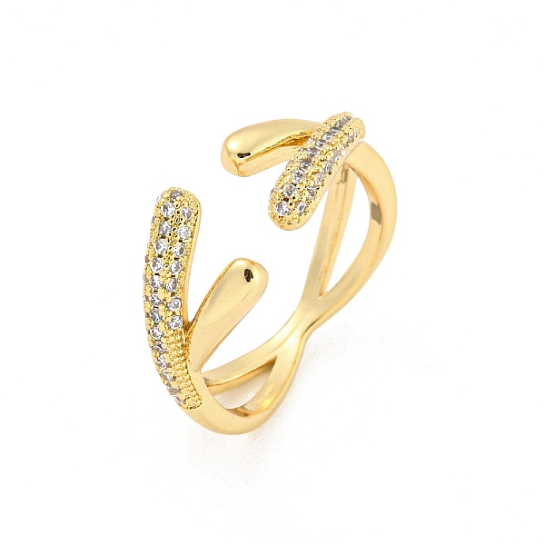 PandaHall Cross Brass Micro Pave Clear Cubic Zirconia Open Cuff Rings, Long-Lasting Plated, Golden, US Size 7 3/4(17.9mm) Brass+Cubic...
PandaHall Cross Brass Micro Pave Clear Cubic Zirconia Open Cuff Rings, Long-Lasting Plated, Golden, US Size 7 3/4(17.9mm) Brass+Cubic...