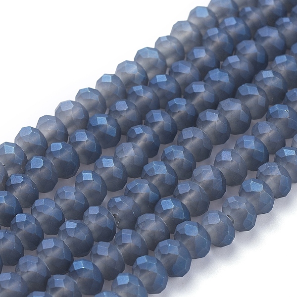 PandaHall Full Rainbow Plated Faceted Rondelle Glass Beads Strands, Frosted, Medium Blue, 6x4mm, Hole: 1mm, about 100pcs/strand, 17.3 inch...
PandaHall Full Rainbow Plated Faceted Rondelle Glass Beads Strands, Frosted, Medium Blue, 6x4mm, Hole: 1mm, about 100pcs/strand, 17.3 inch...