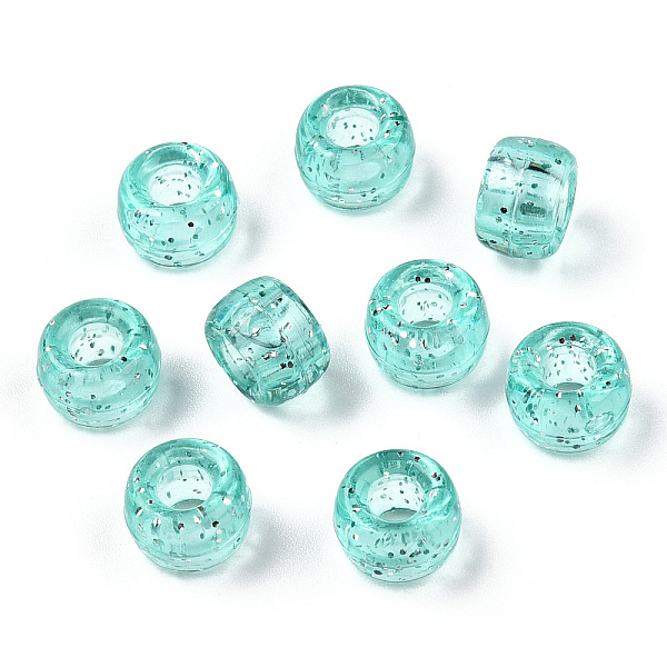 PandaHall Transparent Plastic Beads, with Glitter Powder, Barrel, Turquoise, 9x6mm, Hole: 3.8mm, about 1900pcs/500g Plastic Barrel Green
PandaHall Transparent Plastic Beads, with Glitter Powder, Barrel, Turquoise, 9x6mm, Hole: 3.8mm, about 1900pcs/500g Plastic Barrel Green
