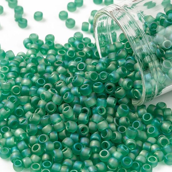 PandaHall TOHO Round Seed Beads, Japanese Seed Beads, (164BF) Transparent AB Frost Dark Peridot, 8/0, 3mm, Hole: 1mm, about 222pcs/10g Glass..., Green
PandaHall TOHO Round Seed Beads, Japanese Seed Beads, (164BF) Transparent AB Frost Dark Peridot, 8/0, 3mm, Hole: 1mm, about 222pcs/10g Glass..., Green