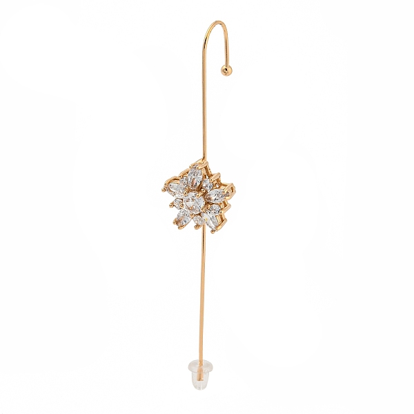 PandaHall Rhinestone Stud Earring, Light Gold Zinc Alloy Ear Wrap Crawler Hook Earrings Earcuffs, Flower, 69.5x13mm Alloy Flower Clear
PandaHall Rhinestone Stud Earring, Light Gold Zinc Alloy Ear Wrap Crawler Hook Earrings Earcuffs, Flower, 69.5x13mm Alloy Flower Clear