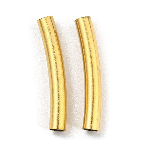 PandaHall 304 Stainless Steel Tube Beads, Curved Tube, Golden, 20x3mm, Hole: 2.4mm 304 Stainless Steel Tube
PandaHall 304 Stainless Steel Tube Beads, Curved Tube, Golden, 20x3mm, Hole: 2.4mm 304 Stainless Steel Tube