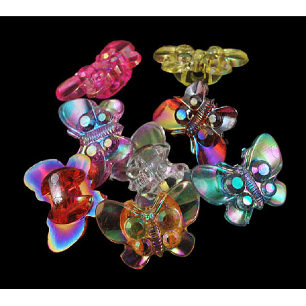 PandaHall Kawaii Kid's Garment Accessories Transparent AB Color Acrylic Butterfly Sewing Shank Buttons, Mixed Color, about 15.5mm long..., Multicolor
PandaHall Kawaii Kid's Garment Accessories Transparent AB Color Acrylic Butterfly Sewing Shank Buttons, Mixed Color, about 15.5mm long..., Multicolor
