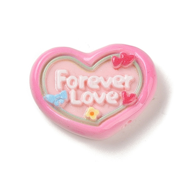PandaHall Heart Cartoon Word Forever Love Opaque Resin Decoden Cabochons, Pink, 22x29x7mm Resin Heart Pink
PandaHall Heart Cartoon Word Forever Love Opaque Resin Decoden Cabochons, Pink, 22x29x7mm Resin Heart Pink