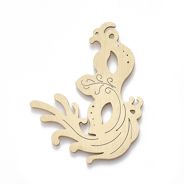 PandaHall Aluminium Big Pendants, Laser Cut Big Pendants, Golden, 50x38x1mm, Hole: 2mm Aluminum Others
PandaHall Aluminium Big Pendants, Laser Cut Big Pendants, Golden, 50x38x1mm, Hole: 2mm Aluminum Others