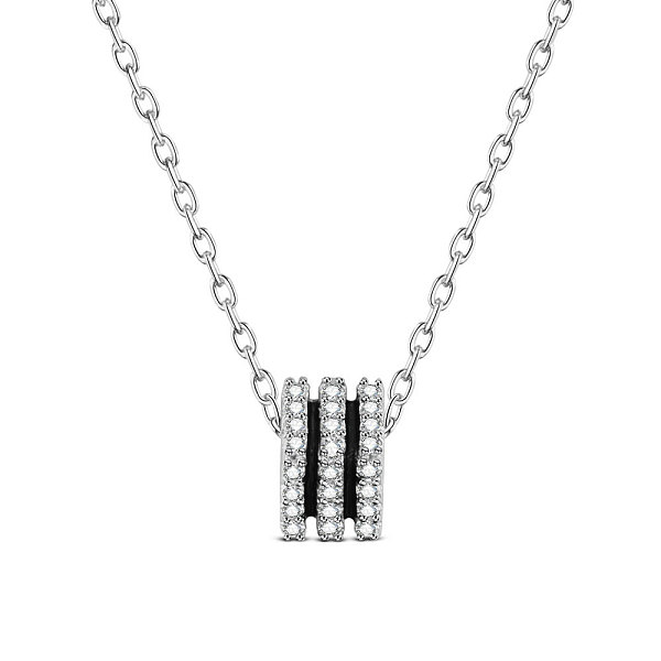 PandaHall SHEGRACE Rhodium Plated 925 Sterling Silver Pendant Necklaces, with Grade AAA Cubic Zirconia, Cuboid, with S925 Stamp, Platinum..., Clear
PandaHall SHEGRACE Rhodium Plated 925 Sterling Silver Pendant Necklaces, with Grade AAA Cubic Zirconia, Cuboid, with S925 Stamp, Platinum..., Clear