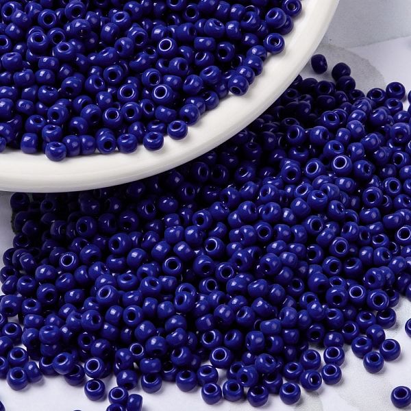 PandaHall MIYUKI Round Rocailles Beads, Japanese Seed Beads, 8/0, (RR414) Opaque Cobalt, 8/0, 3mm, Hole: 1mm, about 422~455pcs/10g Glass..., Blue
PandaHall MIYUKI Round Rocailles Beads, Japanese Seed Beads, 8/0, (RR414) Opaque Cobalt, 8/0, 3mm, Hole: 1mm, about 422~455pcs/10g Glass..., Blue