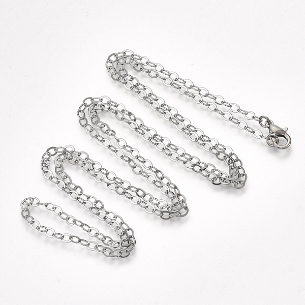 PandaHall Brass Cable Chain Necklace Making, with Lobster Claw Clasps, Gunmetal, 32 inch(81.5cm) Brass
PandaHall Brass Cable Chain Necklace Making, with Lobster Claw Clasps, Gunmetal, 32 inch(81.5cm) Brass