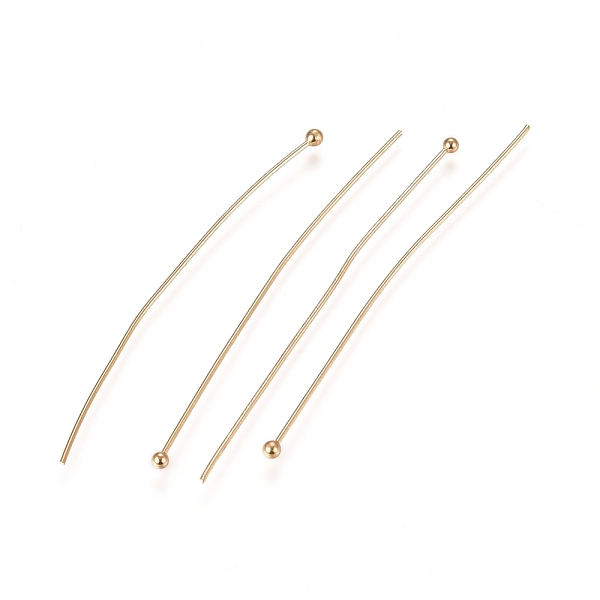 PandaHall 304 Stainless Steel Ball Head Pins, for DIY Beading Charm Making, Real 24k Gold Plated, 50x0.6mm, 22 Gauge, Head: 1.8mm 304...
PandaHall 304 Stainless Steel Ball Head Pins, for DIY Beading Charm Making, Real 24k Gold Plated, 50x0.6mm, 22 Gauge, Head: 1.8mm 304...