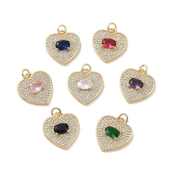 PandaHall Heart Brass Micro Pave Cubic Zirconia Pendants, with Jump Rings, Cadmium Free & Nickel Free & Lead Free, Real 18K Gold Plated..., Multicolor
PandaHall Heart Brass Micro Pave Cubic Zirconia Pendants, with Jump Rings, Cadmium Free & Nickel Free & Lead Free, Real 18K Gold Plated..., Multicolor
