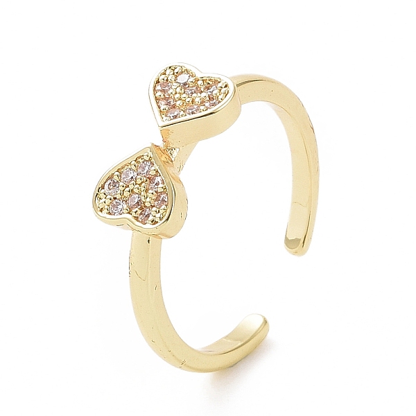PandaHall Clear Cubic Zirconia Heart Bowknot Open Cuff Ring, Brass Jewelry for Women, Golden, Inner Diameter: 17mm Brass+Cubic Zirconia...
PandaHall Clear Cubic Zirconia Heart Bowknot Open Cuff Ring, Brass Jewelry for Women, Golden, Inner Diameter: 17mm Brass+Cubic Zirconia...